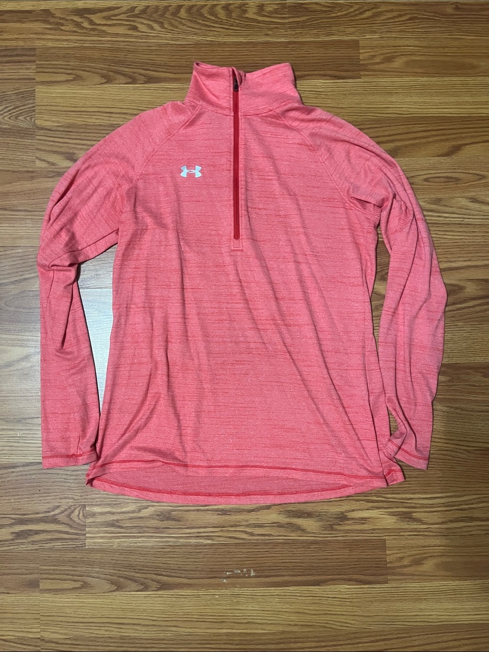 Under Armour Women’s Light Red 1/4 Zip Performance Pullover